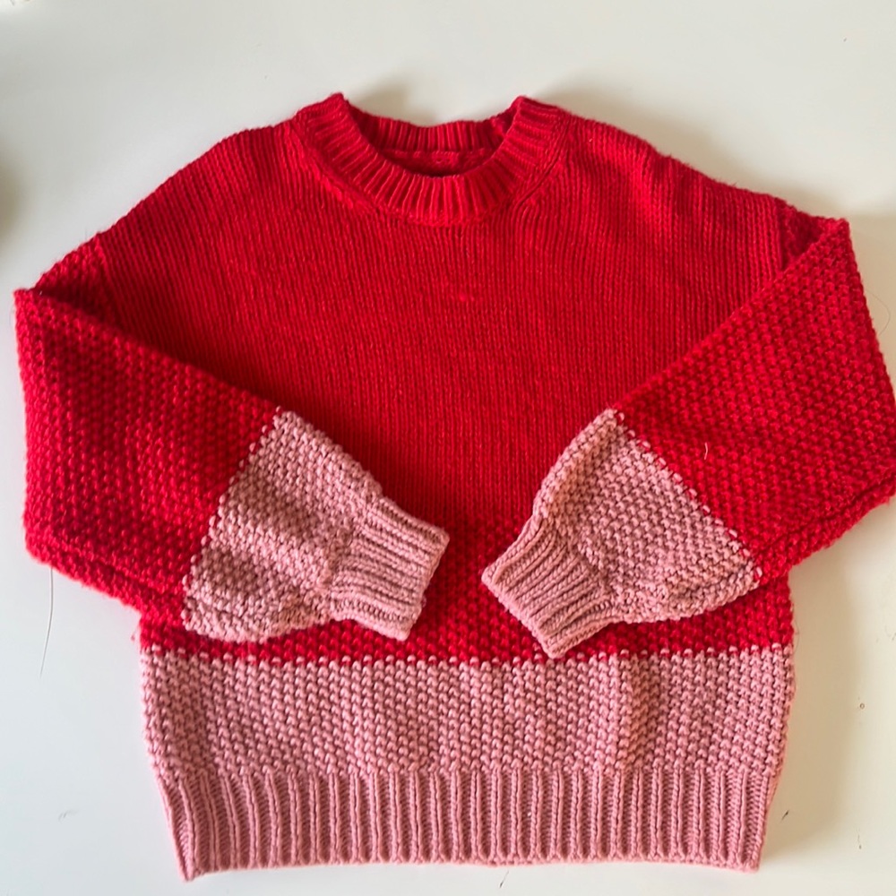 Gap Crewneck Sweater Red Pink Size Small